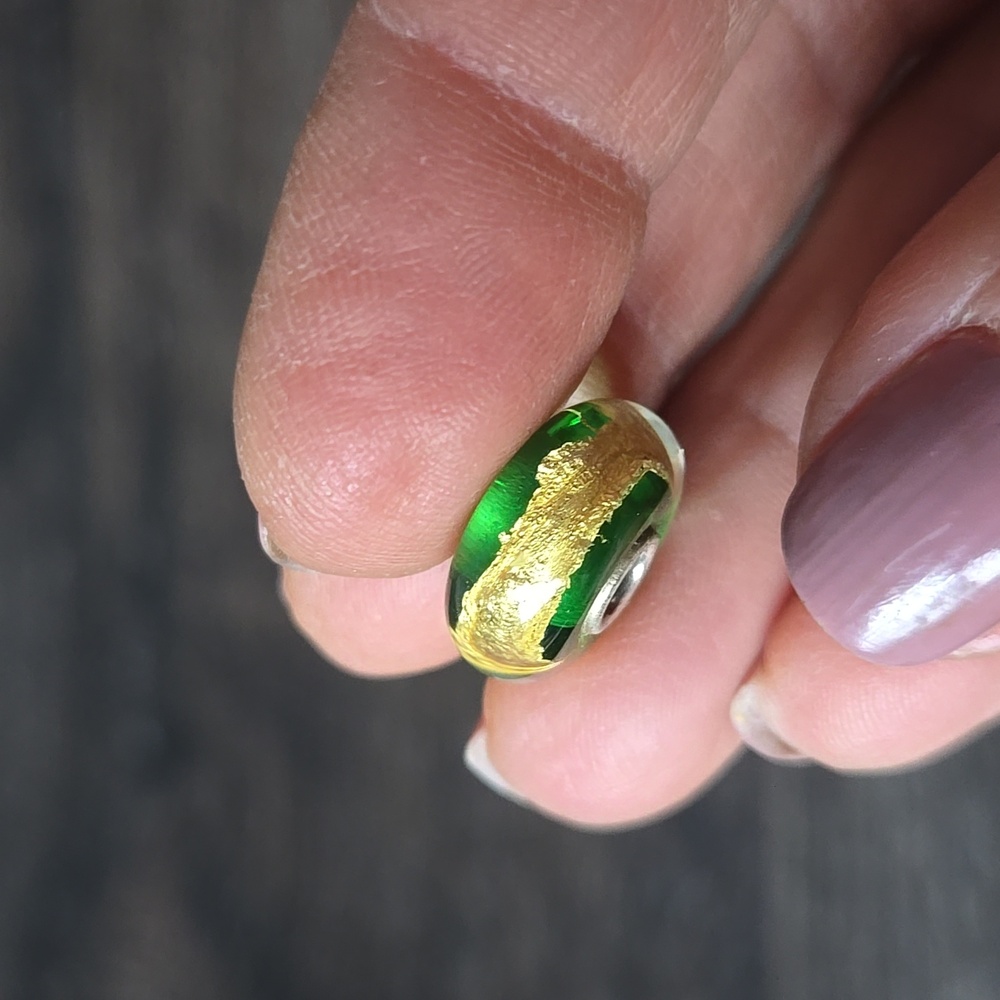 Trollbead Green and Gold